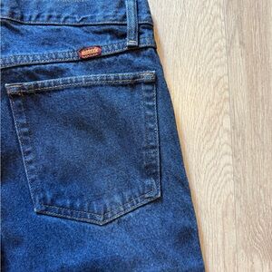 Vintage Rustler Men's Dark Blue Jeans 32x34